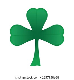 Isolated clover icon. Saint patricks day - Vector
