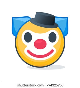 Isolated clown emoticon 