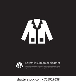 Isolated Coat Icon. Jacket Vector Element Can Be Used For Coat, Clothing, Jacket Design Concept.