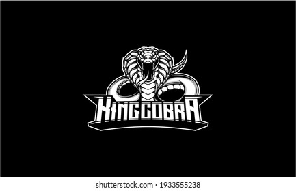 Isolated cobra snake vector illustration. Angry cobra snake logo