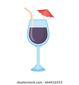isolated cocktail cup