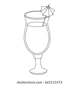 isolated cocktail cup