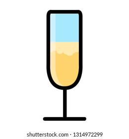 Isolated cocktail glass icon. Vector illustration design