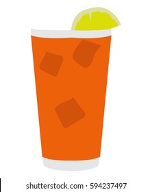 Isolated cocktail on a white background, Vector illustration