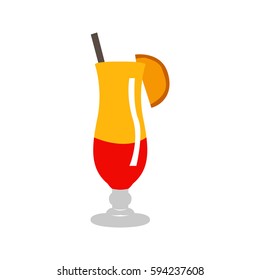 Isolated cocktail on a white background, Vector illustration