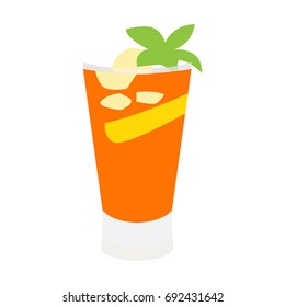 Isolated cocktail on a white background, Vector illustration