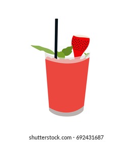 Isolated cocktail on a white background, Vector illustration