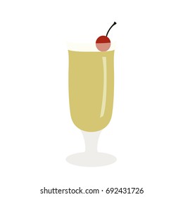 Isolated cocktail on a white background, Vector illustration