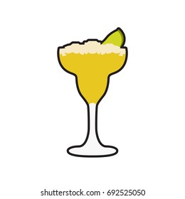 Isolated cocktail on a white background, Vector illustration