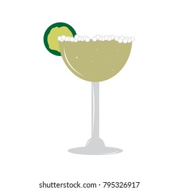 Isolated cocktail on a white background, Vector illustration