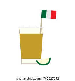 Isolated cocktail on a white background, Vector illustration