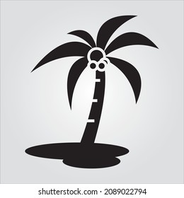 Isolated Coconut Tree Vector Images Transparent Scalable Vector Graphic Icon