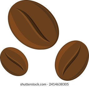 Icono de habas de café aislado: Diseño gráfico vectorial.
