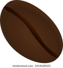 Isolated coffee bean: Vector graphic design.