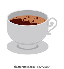 Isolated coffee cup design