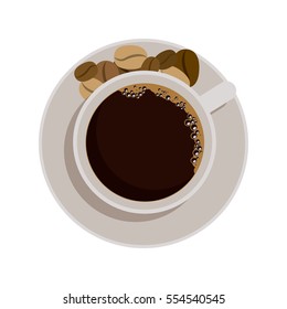 Isolated coffee cup design