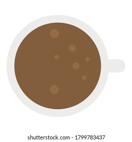 Isolated coffee cup icon. Hot beverage - Vector