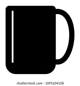 Isolated Coffee cup icon on white background. Coffee icon flat design in EPS10.