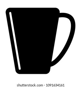 Isolated Coffee cup icon on white background. Coffee icon flat design in EPS10.