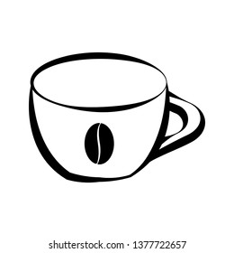 Isolated coffee cup icon. Vector illustration design