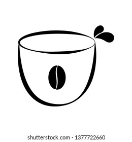 Isolated coffee cup icon. Vector illustration design