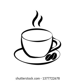 Isolated coffee cup icon. Vector illustration design