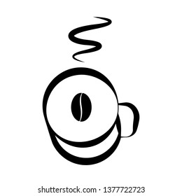 Isolated coffee cup icon. Vector illustration design