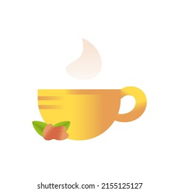 Isolated coffee cup traditional colombian drink Vector illustration