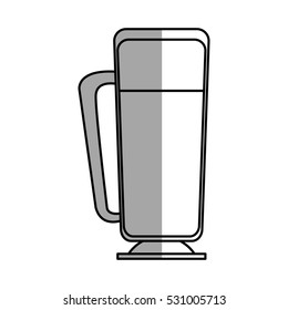 Isolated coffee glass design