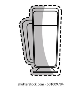Isolated coffee glass design