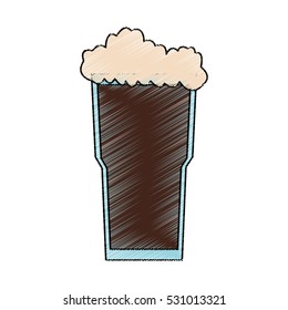 Isolated coffee glass design