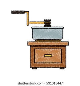 Isolated coffee greinder design