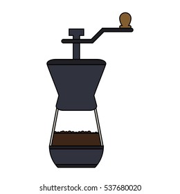 Isolated coffee greinder design