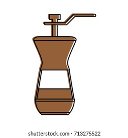 Isolated coffee grinder design