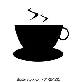 Isolated coffee icon on a white background