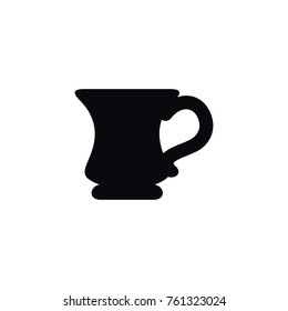 Isolated Coffee Icon. Porcelain Vector Element Can Be Used For Coffee, Cup, Porcelain Design Concept.