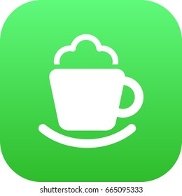Isolated Coffee Icon Symbol On Clean Background. Vector Cream Element In Trendy Style.