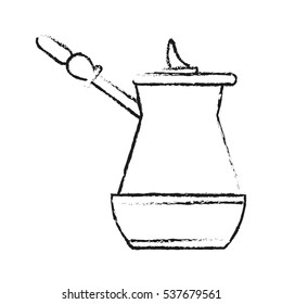 Isolated coffee kettle design