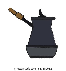 Isolated coffee kettle design