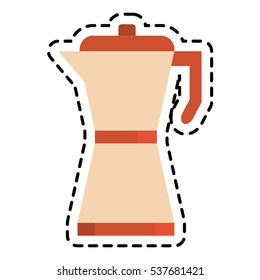Isolated coffee kettle design