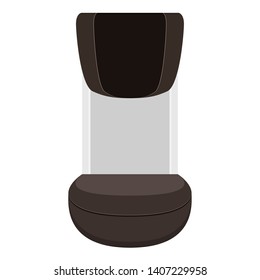 Isolated coffee maker glass jug image - Vector