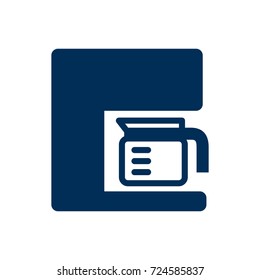 Isolated Coffee Maker Icon Symbol On Clean Background. Vector Espresso Element In Trendy Style.