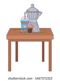 Isolated coffee maker vector design