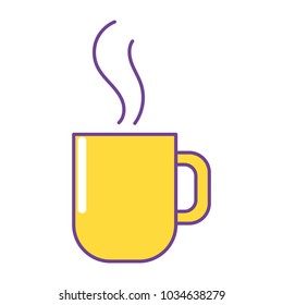 Isolated coffee mug design