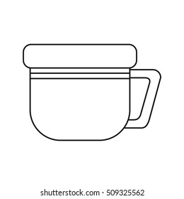 Isolated coffee mug design