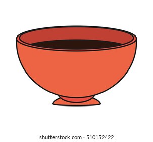 Isolated coffee mug design