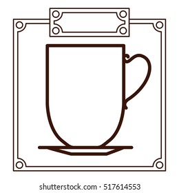 Isolated coffee mug design