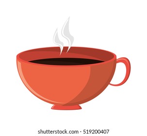 Isolated coffee mug design
