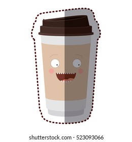 Isolated coffee mug design