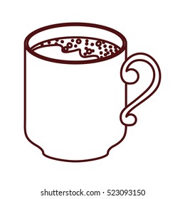 Isolated coffee mug design